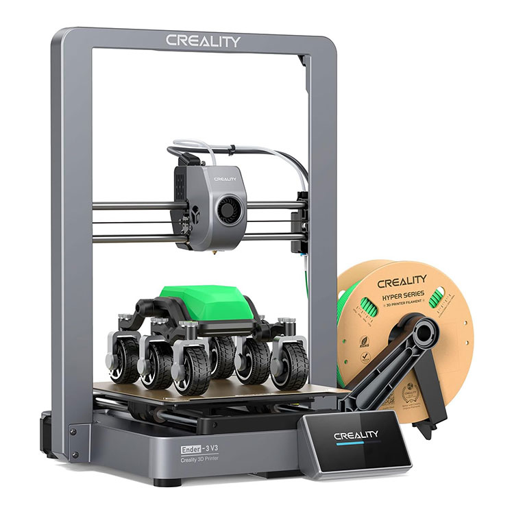 Creality Ender 3 V3 Super 3D принтери 600 мм интеллектуалдык өзүн өзү текшерүү
