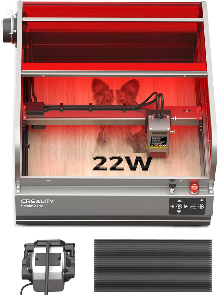 Falcon 2 pro 22W лазер менен жабылган оюгуч